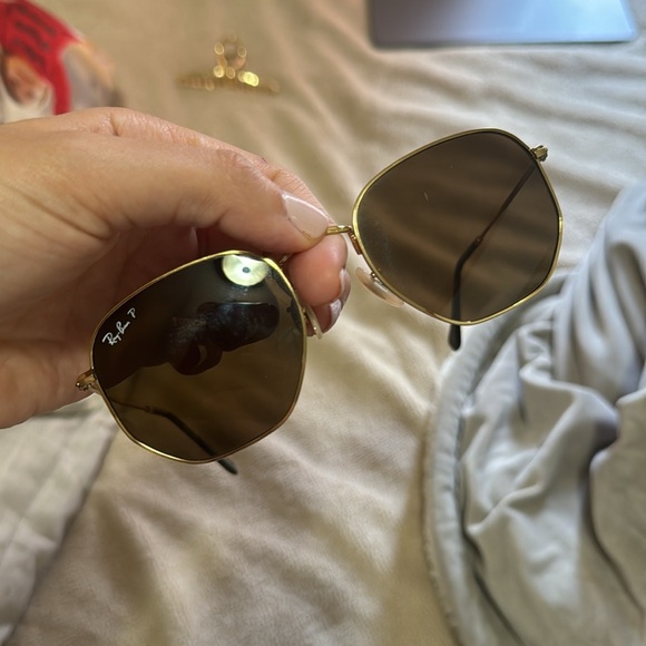 RAY BAN hexagonal flat lenses Polarized - Picture 2 of 3